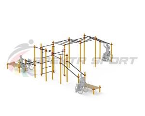 Купить Спортивный комплекс для инвалидов-колясочников WRK-D23_76mm в Кизилюрте 