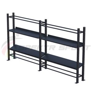Купить Модульный стеллаж для гантелей, гирь и медболов 3780х430х1950 (2 секции) в Кизилюрте 