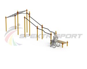 Купить Спортивный комплекс для инвалидов-колясочников WRK-D22_76mm в Кизилюрте 